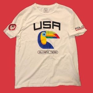 Vintage Original Olympic Team Polo T shirt